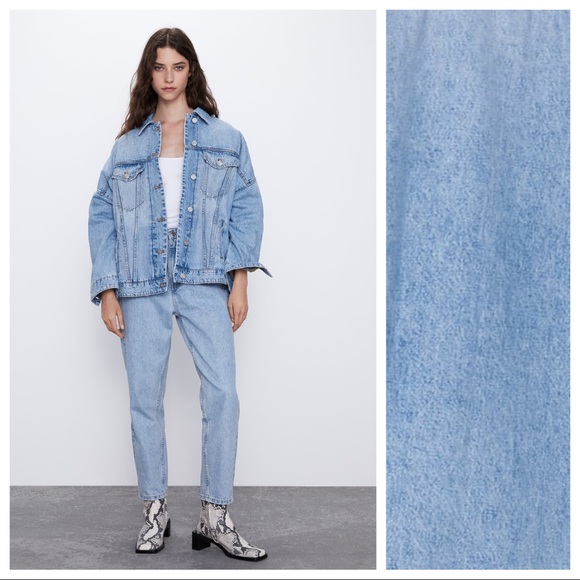 Zara Jackets & Blazers - NWT. Zara Oversized Denim Jacket. Size S.